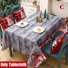 Tischtuch Nordic Ins Weihnachten und Jahr rote Tischdecke Wohnzimmer Dekoration Rechteckige TV -Schrank Kaffestaub Cover Tapete