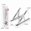 Tablet PC Stands Creative Pliage Bracket Aluminium ALLIAL SOBLE 10-15,6 pouces Moutiens d'ordinateurs portables 6 positions Hauteur réglable portable Hold Otd5j