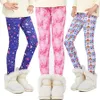 Shorts Autunno inverno pantaloni caldi pantaloni in velluto gambe di ragazze spesse stampe floreali pantaloni per bambini 4-13yl2403