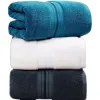 Serviettes 90x180 cm 100% coton égyptien grandes serviettes de bain et serviettes pour le visage sont super absorbantes, des voyages super doux et des serviettes de sport