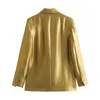 Abiti da donna Unizera 2024 Autunno/Inverno indossa la moda versatile cuscinetto in oro sciolto