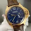 Fashion Luxury Penarrei Watch Designer Rare Limited Edition 30 morceaux de New Tourbillon Rose Gold Manual Mechanical Mens Pam00340