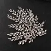 Hochzeitshaarschmuck blinkende Ornamente Rhinestone Perle Braut Haare Accessoires Schmuck Hochzeit Elegante Kristallbraut Haarkamm Kopfbedeckung