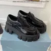 Pradshoes Monolith Designer Prades Casual Shoes Women Loafers schoen Cloudbust echt leerverhoging platform sneakers High Heels Classic Patent Matte
