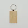 Party Favor DIY en bois porte-clés de bricolage en bois de bricolage créatif décoration en bois massif en bois à la main