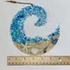 Decoratieve beeldjes Acryl oceaan surf strandhangende ornamenten handgemaakte zeeglas zon van catcher golf flat printing decor valentijnsdag cadeau