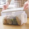 Storage Bottles Plastic Kitchen Box Preservation Rack Wholesale Transparent Miscellaneous Grain Noodle Vegetable