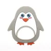 Blockerar 10st Penguin Baby Silicone Teether BPA gratis silikon tänder Silikon tandläkare tugga leksaker barn baby närvarande