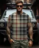 2024 Nouveaux hommes T-shirts Femmes Tees Designers Tshirt Summer Plaid Print Tshirt Fashion Round Neck Woman Vêtements Coupages Coupages à manches courtes S-4XL DDTXA48