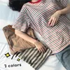 Frauen T-Shirt Sommer Koreanische Version Loose Striped T-Shirt Womens Kurzärmele Runde Hals Trendy Topl2405