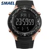 남성 군사 시계 50m 방수 relogio smael black clocks big men sport 1342 LED 디지털 WRSIT 시계 손목 시계 258T