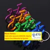 200 pcs en aluminium alliage sport de vélo en forme de vélo en forme de bouteille de bouteille Keychains à vélo ouvreurs clés clés de la chaîne clés de la chaîne de clés mix couleurs zz