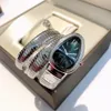 Orologio designer di alta qualità WomenWatch Relojes Snake Watch con diamante Serpentine orologio per lady Classic Bracciale in stile Bracciale Spring Orologio Di Lusso Montre