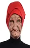 E mormor realistiska gamla kvinnor Halloween Horrible LaTex Mask Scary Full Head Creepy Wrinkle Face Cosplay Props 2206117820292