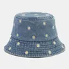 Chapeaux à bord large chapeau seau 2023 saisons Cowboy Broidered Bucket Hat pêcheur