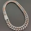 Aangepaste man Hip Hop Jewelry Miami VVS Moissanite Chain Cubaanse stokbrood Ketting 925 Sterling Silver Iced Out Women Cubaanse ketting