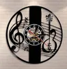 Väggklockor Treble Clef Music Note Art Clock Musikinstrument Violin Nyckel Rekord Klassisk heminredning GIFT3867123