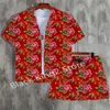 Men's Tracksuits New Northeast Big Flower Design Trendy Strtwear Set STILE MOLE