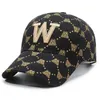 Ballkappen Luxus Design W Letter Fashion Baseball C für Frauen im Freien im Freien Sonnenschutz Visor CS Herren Verstellbare Trucker Hüte J240506