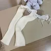 Kadın Çorap Y2K JK LOTITA Bacak Isıtıcı Japonca Örme Uzun Şerit Taytlar Kawaii Çok yönlü tatlı dantel çorap kelepçeleri ayak bileği
