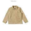 Yeni erkek tasarımcı moda carhartte ceket vintage yıkanmış tuval hip hop yaka hırka carhartte ceket ince boyalı yama ceketleri dış giyim gözyaşları tlys 363