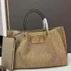 Designers retro handmade woven tote leather shoulder bag high-end atmospheric precision and fine handbag