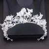 Fascia per la testa di fiore di fiore corona acqua diamante imitazione imitazione perla per farfalla per farfalla capelli per capelli da sposa Accessori da sposa Q240506