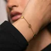 Eid Custom Arabiska armband Lycka armband-Patience Gratitude Trust Muslim Personliga rostfritt stål smycken för kvinnor 240422