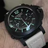 Designer Owatch da polso orologio automatico orologio da uomo Swiss orologio PAM0031 All Ceramic Chain Sandwich Timing Sports Macchine Sports Macchine da uomo Orologio da uomo 80TJ