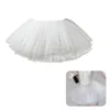 Sleepwear feminino feminino 28cm TULLE TUTUS SAIR CAIZ ELÁSTICA 6 camadas Saias de bolha com babados vestidos de anágua