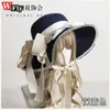 Berets Harajuku Dames Girls Summer Straw Sun Hat Sweet Lolita Cosplay Lace Bloem Bandage brede rand Bowknot Elegante hoeden Vrouw