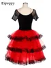 Costume da balletto da ballo da balletto Don Chisciotte Competizione per bambini Performance Professional Red Pettiskirt Abito da ballo della Spagna per adulti