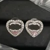 Super bon diamant oreille de boucle de boucle de marque de créateurs boucles d'oreilles étalons femmes bijoux boucles d'oreilles perlé amour couple couple 18k accessoires de mode plaque à or cadeau en gros