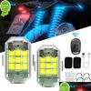 Andere zorgreinigingsgereedschap Nieuwe anti-collision waarschuwingslamp Flash Light Waterd Dradenloze afstandsbediening LED-strobe voor motorcar DHAN1