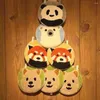 Tapijten 40 40 cm Cartoon Dierstoel Kushion Kussen Ronde Anti slip Giant Panda Polar Bear Leuke mat zachte woonkamer decor