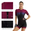 Ziger Women Cycling Jersey sets d'été triathlon à manches courtes à manches sexy