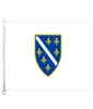 Bosnia i Hercegowina Flag Banner 3x5ft90x150cm 100 poliestru 110GSM Warp Flag Flag Flag2790807