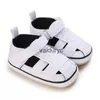 First Walkers moda Summer Baby Dziewczęta Sandały Sandały Nowonarodzone Buty niemowląt swobodne gumowe dno bez poślizgu oddychające przed Walker H240506