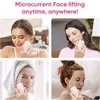 EMS Facial Massager Roller Microcurrent Lifting Machine V Skin Rejuvenation Antiwrinkle Beauty Device 240430