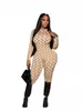 Women's Two Piece Pants STYLISH LADY Moon Printed 2 Piece Set Women Short Sleeve Crop Top and Shorts Suits 2023 Summer Sexy Club Party Street Tracksuits J240202