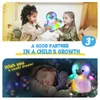 30 cm Jouettes en peluche mignonnes créatives lumineuses luminaires LED Light Animal Throws Oreads Kid Childrens Beau cadeau 240416