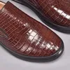 Sapatos casuais Ourui Men Crocodile Leather Rubber Soles Belly Skin Fashion Leisure