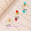 Luxury Tiifeniy Designer Pendant Colliers Korea Sweet Rose Heart Titanium Steel Rose Gol Collier de chaîne de col