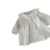 Dresses Spring Toddler Girl Dress Peter Pan Collar Full Sleeve Corduroy Dress for Kids