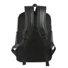 Backpack Men Leather Backpacks Black School Sacs pour adolescents Boys College Bookbag ordinateur portable voyage Mochila masculina