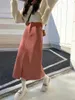 Jupes Alien Kitty A-Line Corduroy Droite Robe Femmes Slim Automne High Taist Mujer Chic Bureau Lady Casual All Match Streetwear