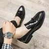 Торговые туфли кожа мужчины Brogue Vintage Parter