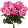 Fleurs décoratives 1pc bégonia fleur plantes artificielles pour mariage bouquet de mariée maison de jardin extérieur décoration bonsaï bricolage Noël