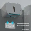 Set 2024 Wallmounted Smart Toilet Paper Holder Punchfree Badkamer Tissue Box Automatisch toiletpapier Dispenser Badkameraccessoires