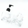 Gläser Whyou 1Piece 180 ml Glasschädel Hand waschen flüssiger Abfüllhotel -Seifenspender Emulsionsflasche Badezimmer Halloween Geschenk